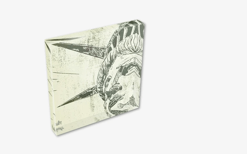 Acrylglas-Block der New Yorker "Lady Liberty" Freiheitsstatue. 2 Farben-Druck in Sand-Grau. Hochwertige Druckqualität – perfekt für New York-Fans! vom Künstler signiert und mit Zertifikat. Limitierte Ausgabe, in 2 Größen.