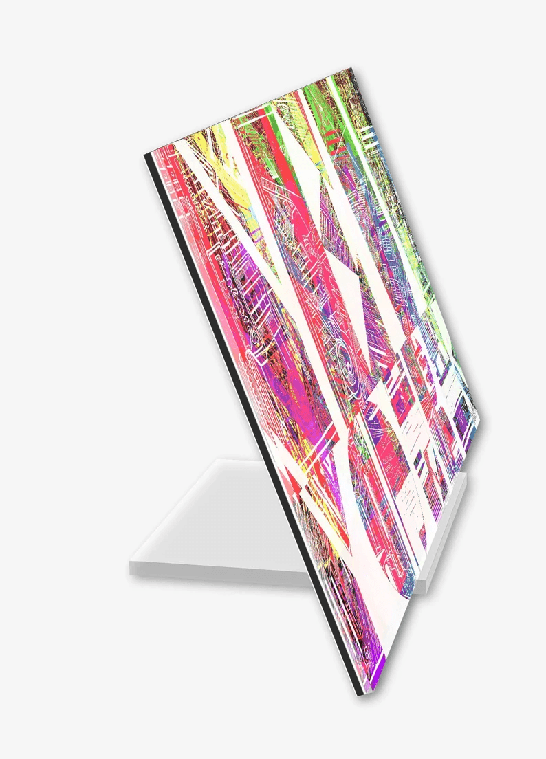 Acrylglas-Aufsteller "New York" Grafik in hochwertiger Druckqualität – perfekt für New York-Fans! Mehrfarbiger-Druck vom Original, vom Künstler signiert und mit Zertifikat. Limitierte Ausgabe, in 4 Größen erhältlich