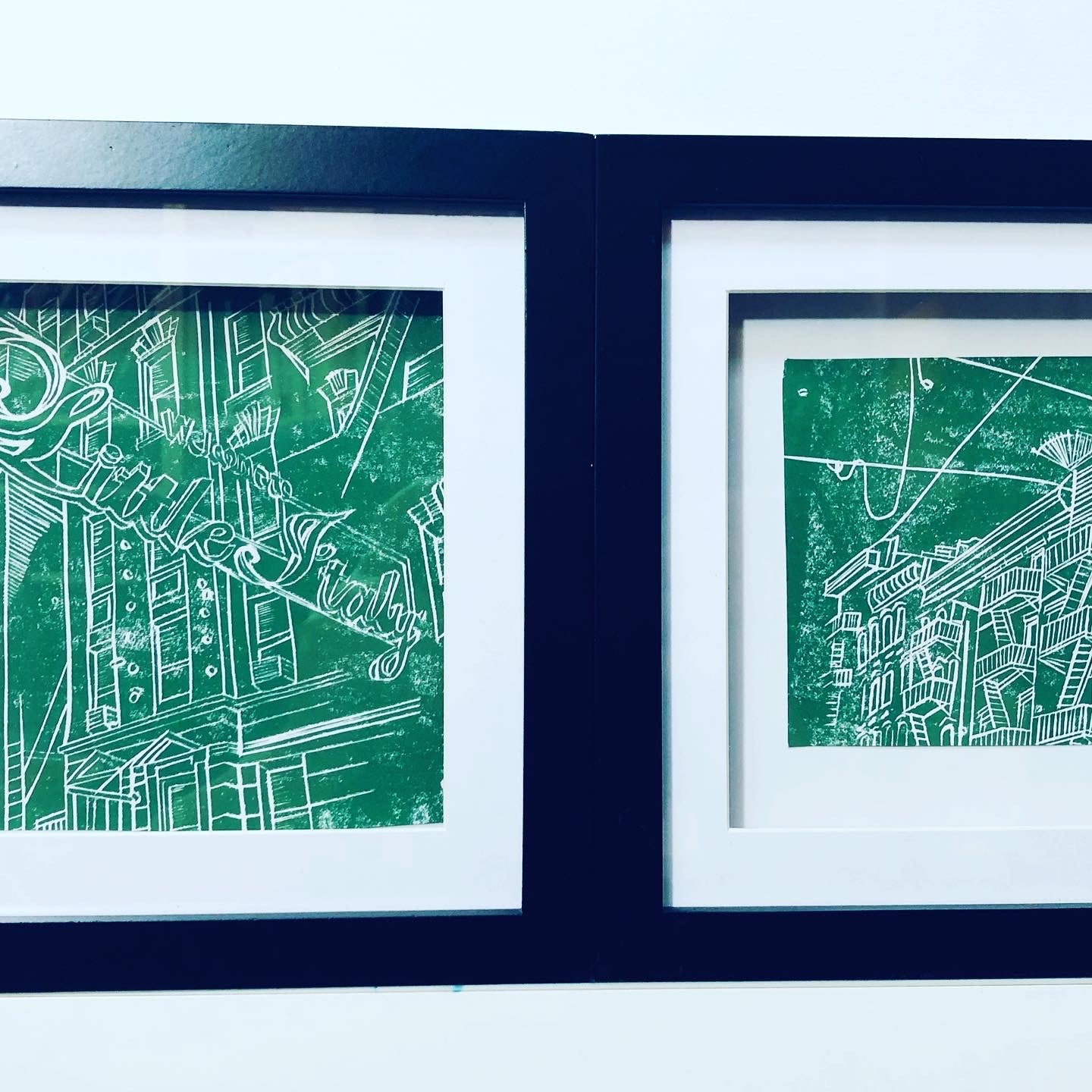 New York City Motiv "Little Italy Street" als Original in hochwertiger Druckqualität - ein absolutes Highlight für New York Fans! Schwarzfarbener Druck auf Zerkall hingeschöpftem Papier inkl. Wasserzeichen, vom Künstler signiert und Zertifiziert.