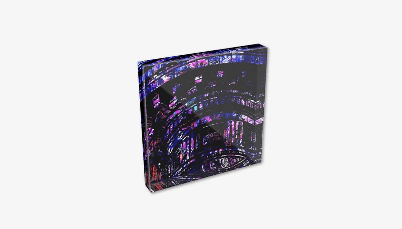 Acrylglas-Block vom New Yorker Flatiron Building in hochwertiger Druckqualität – perfekt für New York-Fans! Mehrfarben-Druck vom Original, vom Künstler signiert und mit Zertifikat. Limitierte Ausgabe,  in 2 Größen.